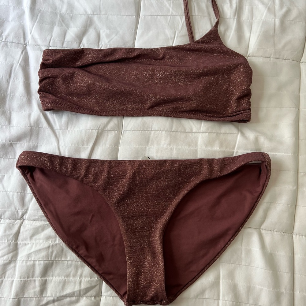 Sparkly one shoulder bikini